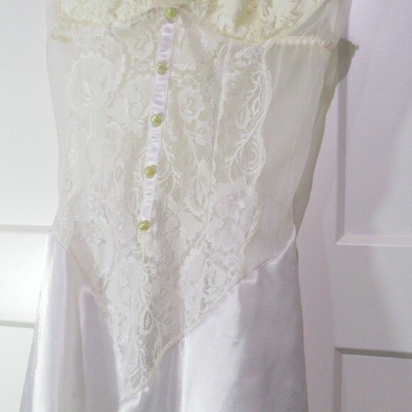 Escante Vintage Nylon & Satin Babydoll M/L - Picture 3 of 9